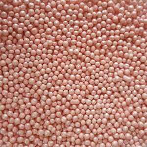 Посипка для морозива рисова перламутрова кругла d=2 мм Рожева 500 г