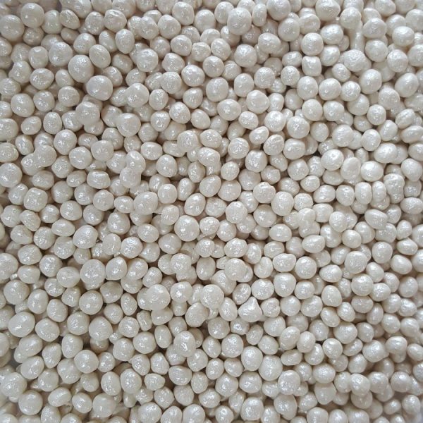 Посипка для морозива рисова перламутрова кругла d=2 мм Біла 500 г